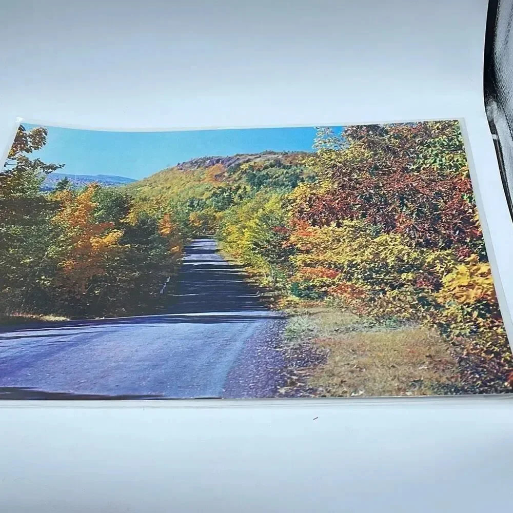 Vintage placemat lamented “The Brockway Mountain Drive “ Copper Harbor “ , Michi